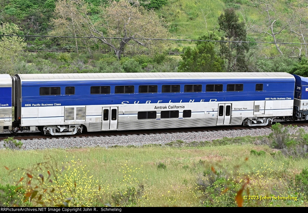 AMKT 6805 (Business Class Coach) Sufliner service. Rose Canyon-San Diego CA. 4/24/2023